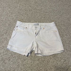 White Express shorts